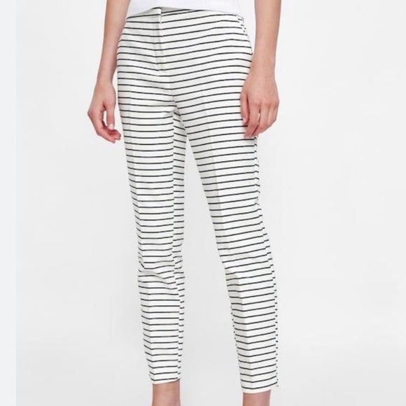 NWT ZARA Striped Women's Pants - Picture 1 of 6